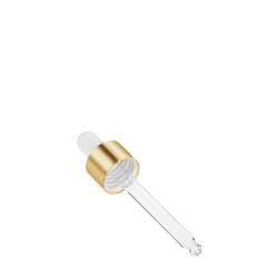 Damlalık Cam / Metal Gold Kapaklı - 20ml şişe için