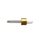 18mm - Cam Damlalık Takım Metal Kapaklı Altın Kapak Beyaz Lastik - 10ml
