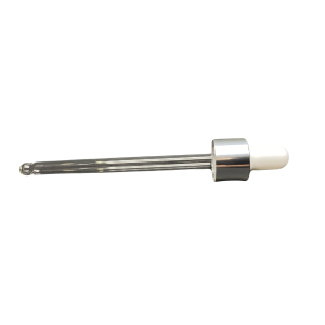 18mm - Cam Damlalık Takım Metal Kapaklı Gümüş Kapak Beyaz Lastik - 100ml