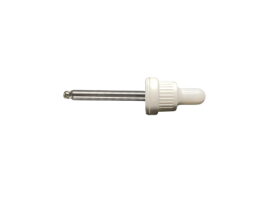 18mm - Cam Damlalık Takım Kilitli Kapaklı Beyaz Kapak Beyaz Lastik - 30ml