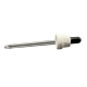18mm - Cam Damlalık Takım Kilitli Kapaklı Beyaz Kapak Siyah Lastik - 100ml