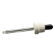 18mm - Cam Damlalık Takım Kilitli Kapaklı Beyaz Kapak Siyah Lastik - 50ml