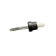 18mm - Cam Damlalık Takım Kilitli Kapaklı Siyah Kapak Beyaz Lastik - 20ml