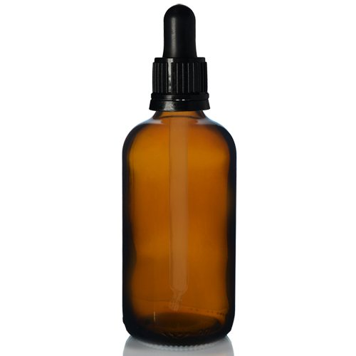 100ml - Damlalıklı Dropper Cam Şişe