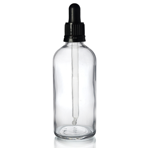 100ml - Damlalıklı Dropper Cam Şişe