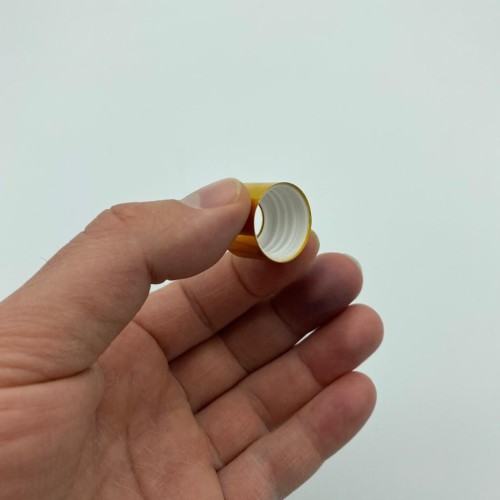 18mm - Delikli Gold Metal Kapak