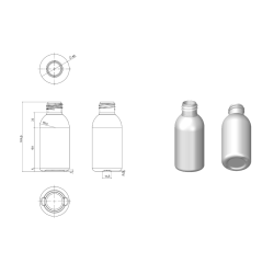 100CC HDPE YUVARLAK ŞİŞE