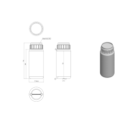 100CC HDPE ŞİŞE SK38