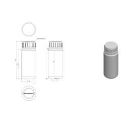 100CC HDPE ŞİŞE KİLİTLİ SK38